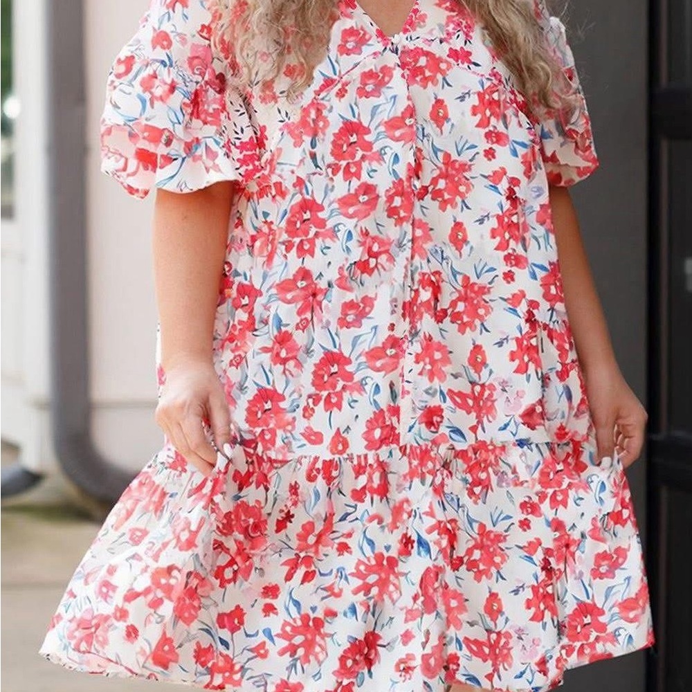 Hayden Los Angeles Vibrant Floral Mini Dress